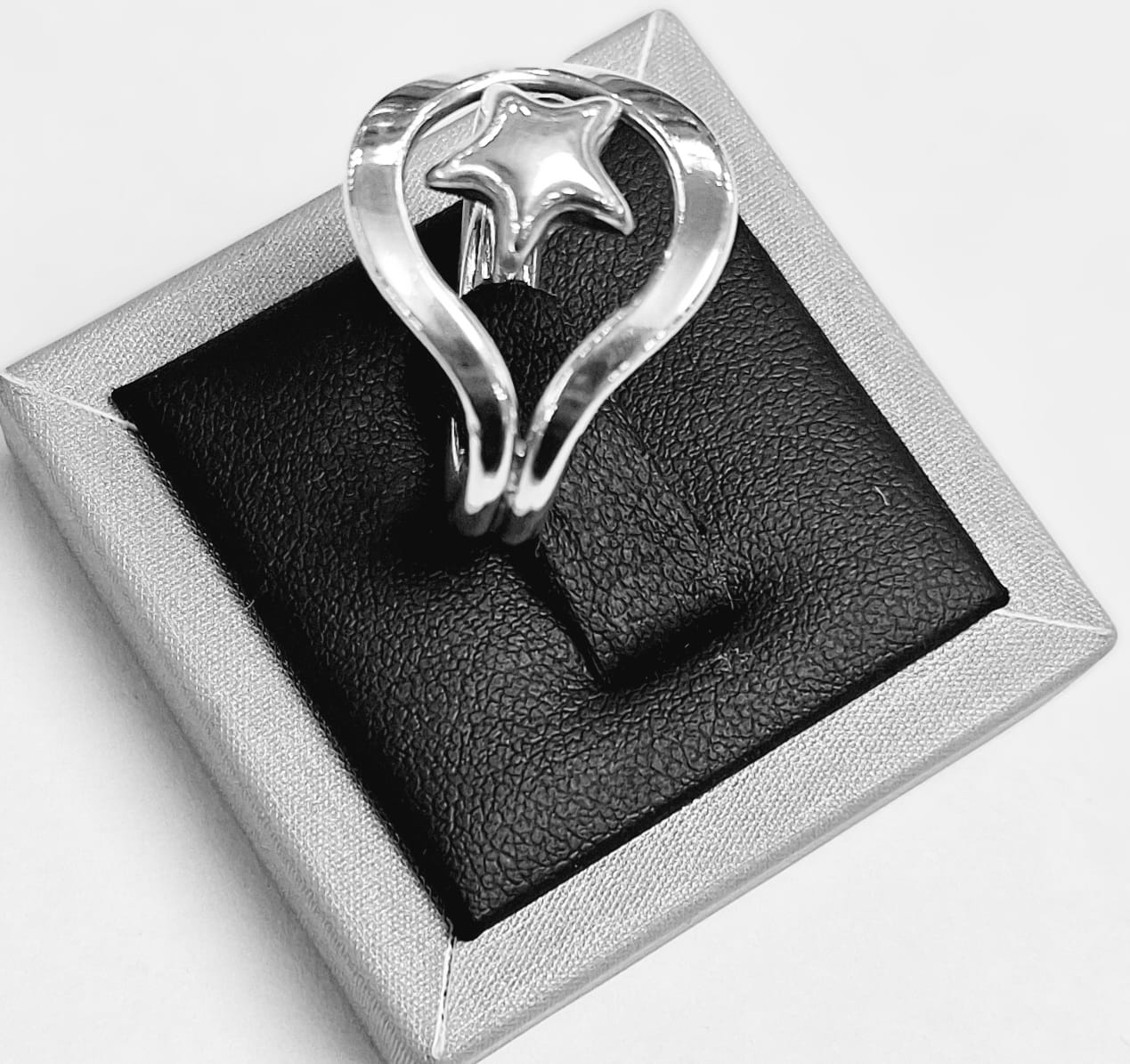 Anillo Plata Ley 925, vista frontal