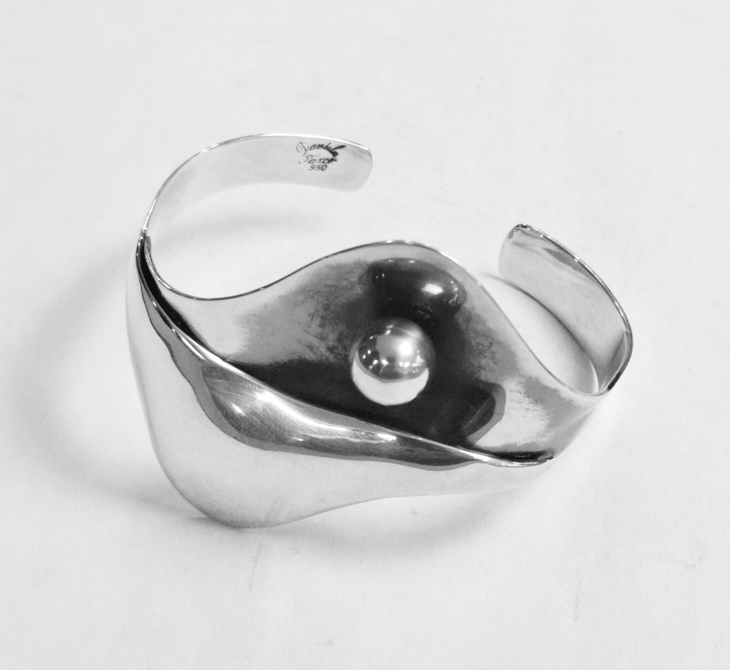 Brazalete en Plata 950, vista frontal