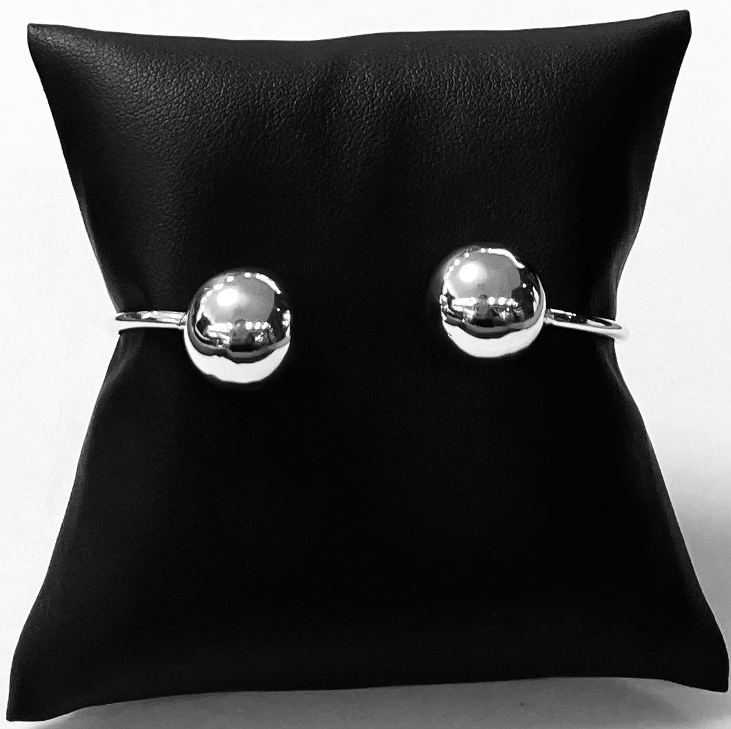 Brazalete Optima en Plata Ley 925, sello de autenticidad Plata Ley .925