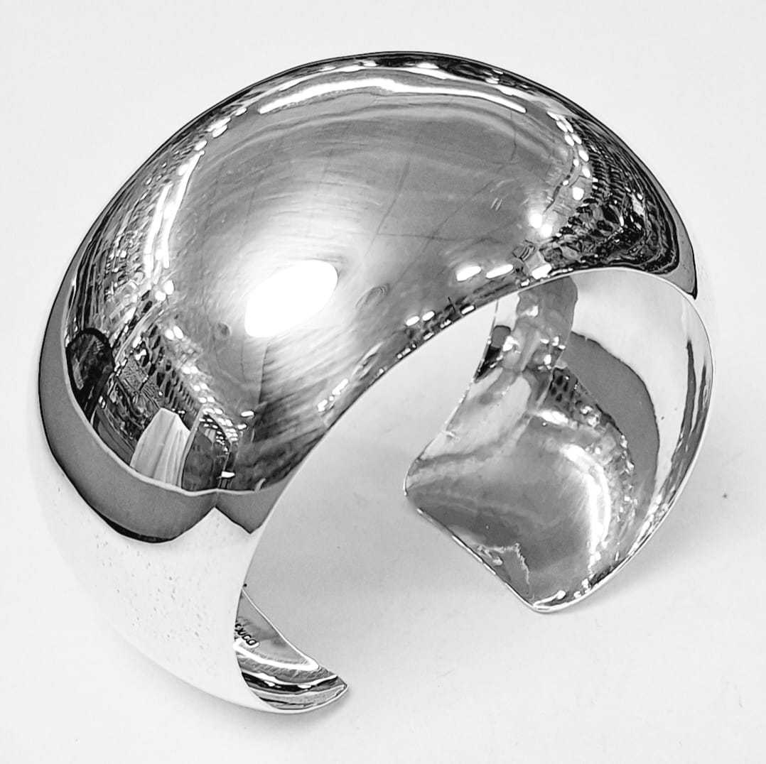 Brazalete en Plata Ley 925, vista frontal