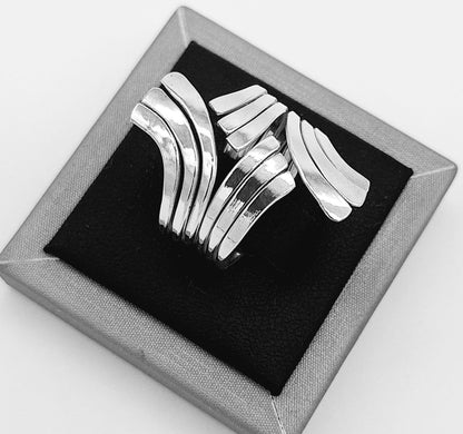 Anillo Plata Ley 925, vista frontal