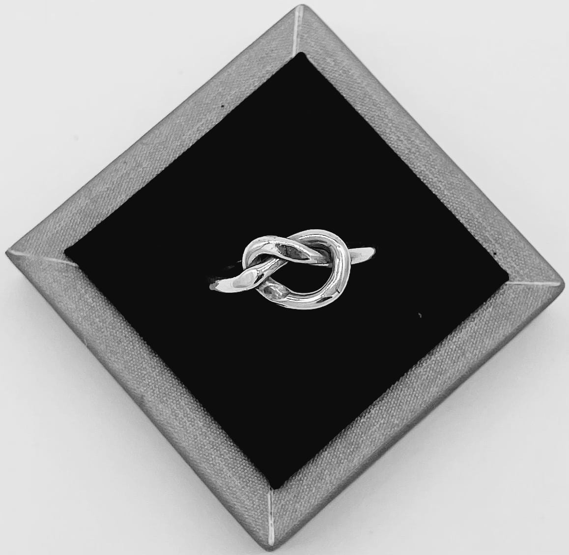 Anillo Plata Ley 925, vista frontal