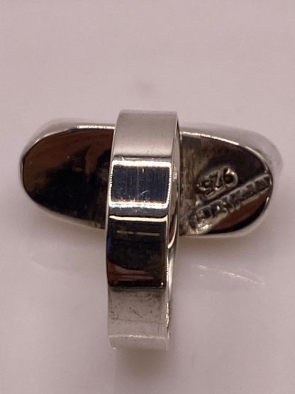 Anillo Artesanal de Plata Ley 925 con Nácar Natural, sello de autenticidad Plata Ley .925