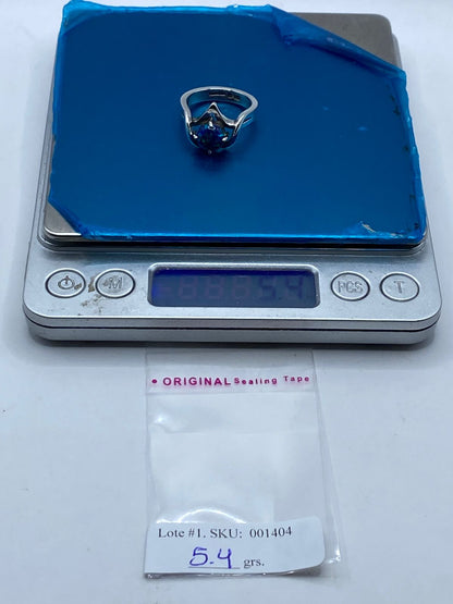 Anillo Contemporáneo de Plata .925 con Ópalo de Fuego, peso en gramos (báscula)
