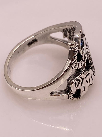 Anillo Elefante Vintage con Marquesitas en Plata Ley 925, sello de autenticidad Plata Ley .925