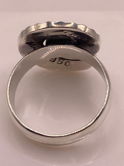 Anillo Espiral con Ópalo de Fuego Multicolor en Plata Ley .950, sello de autenticidad Plata Ley .925