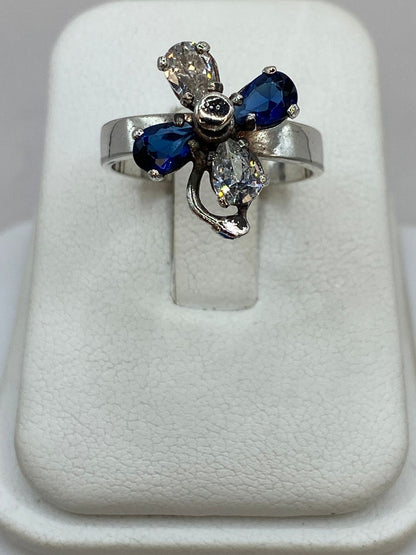 Anillo con Flor Giratoria en Plata 925 — imagen 9