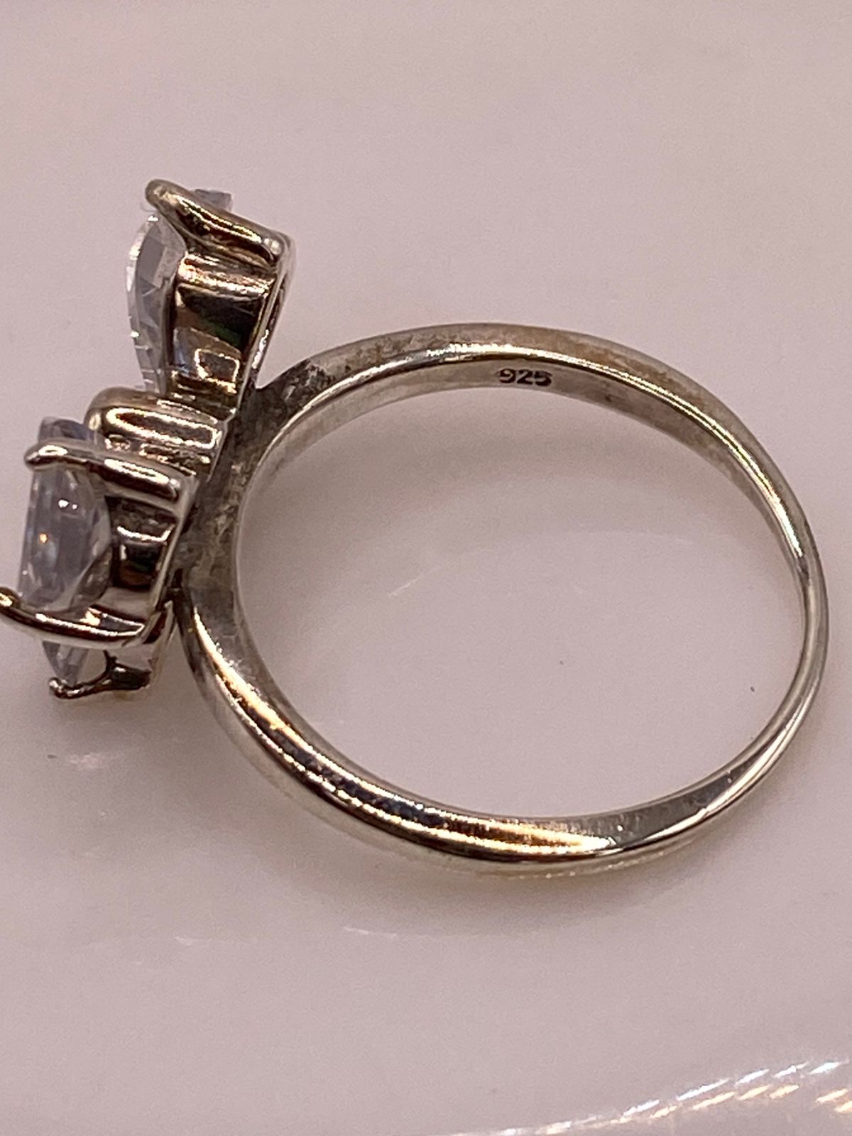 Anillo Mariposa Brillante con Zirconias en Plata Ley 925, sello de autenticidad Plata Ley .925