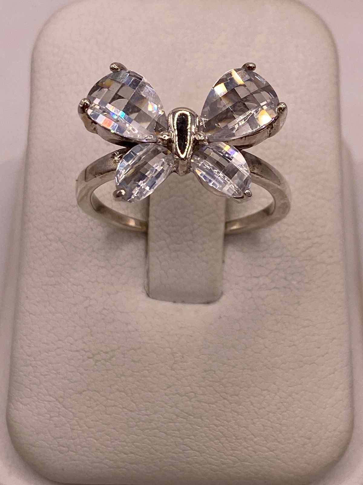 Anillo Mariposa Brillante con Zirconias en Plata Ley 925 — imagen 9