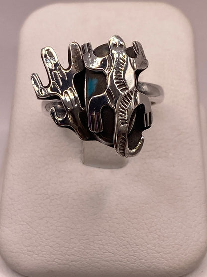 Anillo Navajo de Plata Ley 925 con Turquesa Natural en báscula mostrando peso