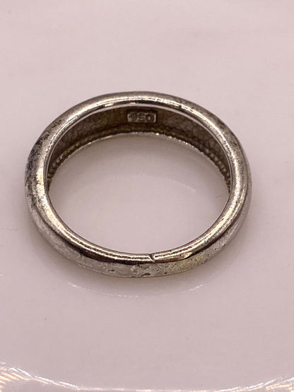 Anillo Ópalo de Fuego Azul & Verde Diseño Ondas Plata Ley 950, sello de autenticidad Plata Ley .925