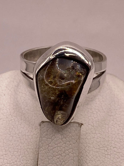 Anillo de Plata 925 con Cuarzo Natural, sello de autenticidad Plata Ley .925