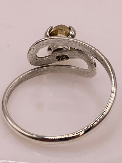Anillo de Plata Ley 925 con Ámbar Ahumado, sello de autenticidad Plata Ley .925