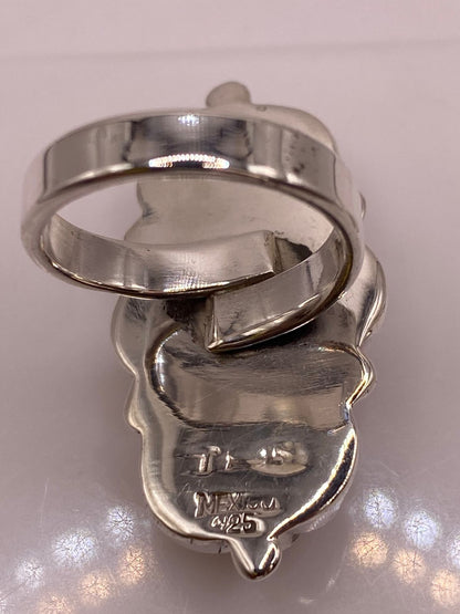 Anillo de Plata Ley 925 con Coral Rojo, sello de autenticidad Plata Ley .925