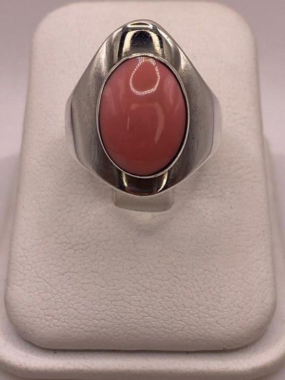 Anillo de Plata Ley 925 con Cornalina, vista superior