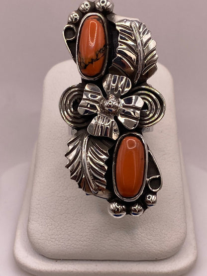Anillo de Plata Ley 925 con Jaspe Rojo, vista de detalle