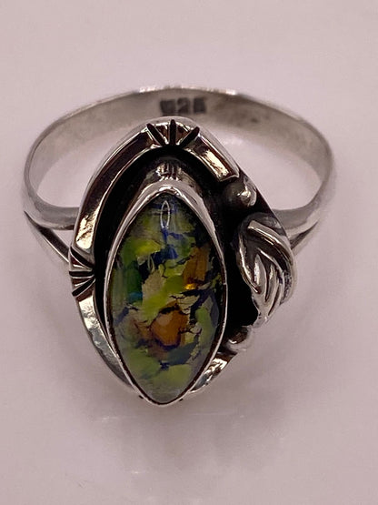 Anillo de Plata Ley 925 con Vidrio Dicroico, sello de autenticidad Plata Ley .925