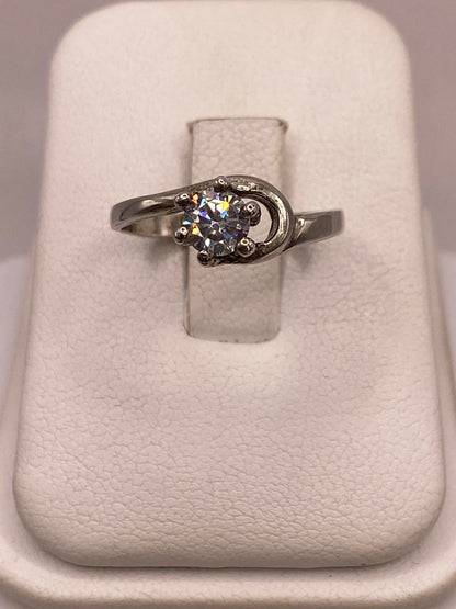 Anillo Solitario de Zirconia Blanca en Plata Ley 925 — imagen 9