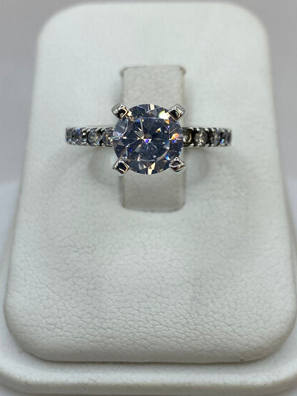 Anillo Solitario con Zirconia en Plata 925