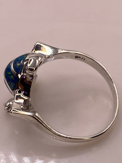 Anillo Tortuga Marina en Plata Ley 950 con Ópalo de Fuego, sello de autenticidad Plata Ley .925