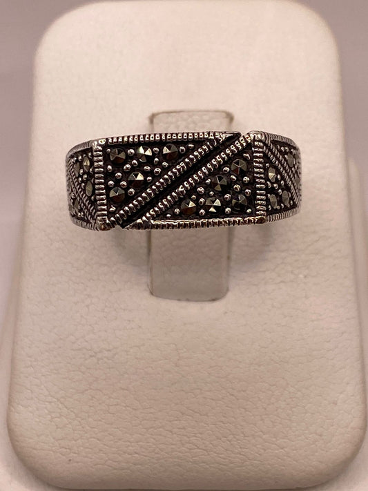 Anillo Vintage Geométrico con Marquesitas en Plata Ley 925 — imagen 9