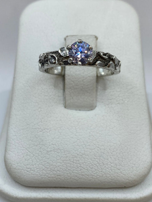 Anillo Vintage con Zirconia Tono Lila en Plata 925 — imagen 9