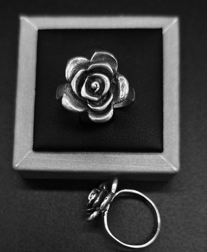 Anillo Plata Ley 925, Rosa, sello de autenticidad Plata Ley .925