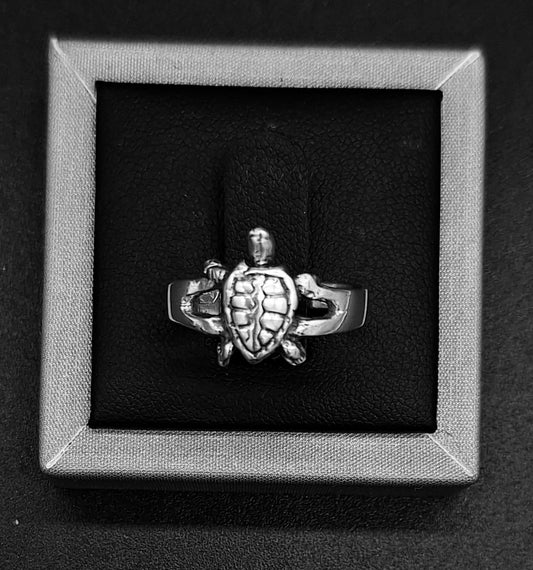 Sello de ley en el interior del anillo plata ley 925 , tortuga