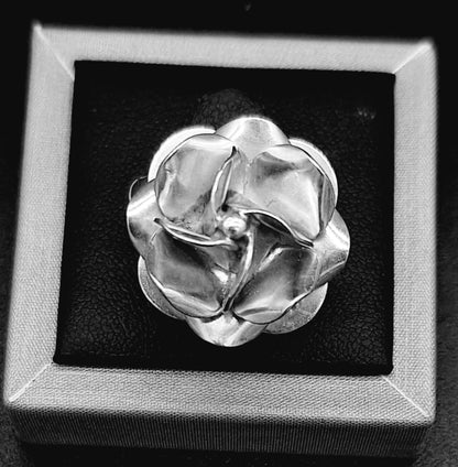 Anillo Plata Ley 925 , Rosa, vista frontal