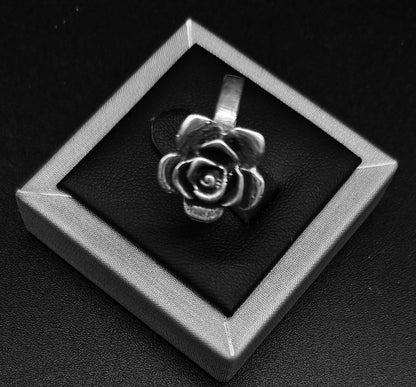 Anillo Plata Ley 925, Rosa, vista frontal