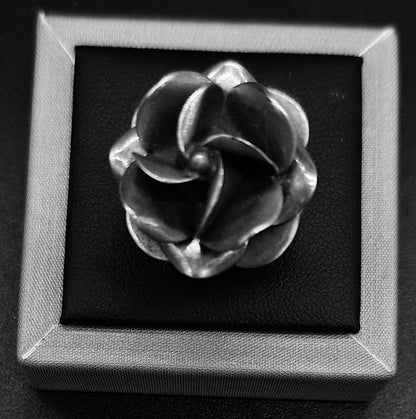 Anillo Plata Ley 925 , Rosa, vista frontal