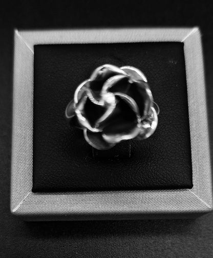 Anillo Plata Ley 925 , Rosa, vista frontal