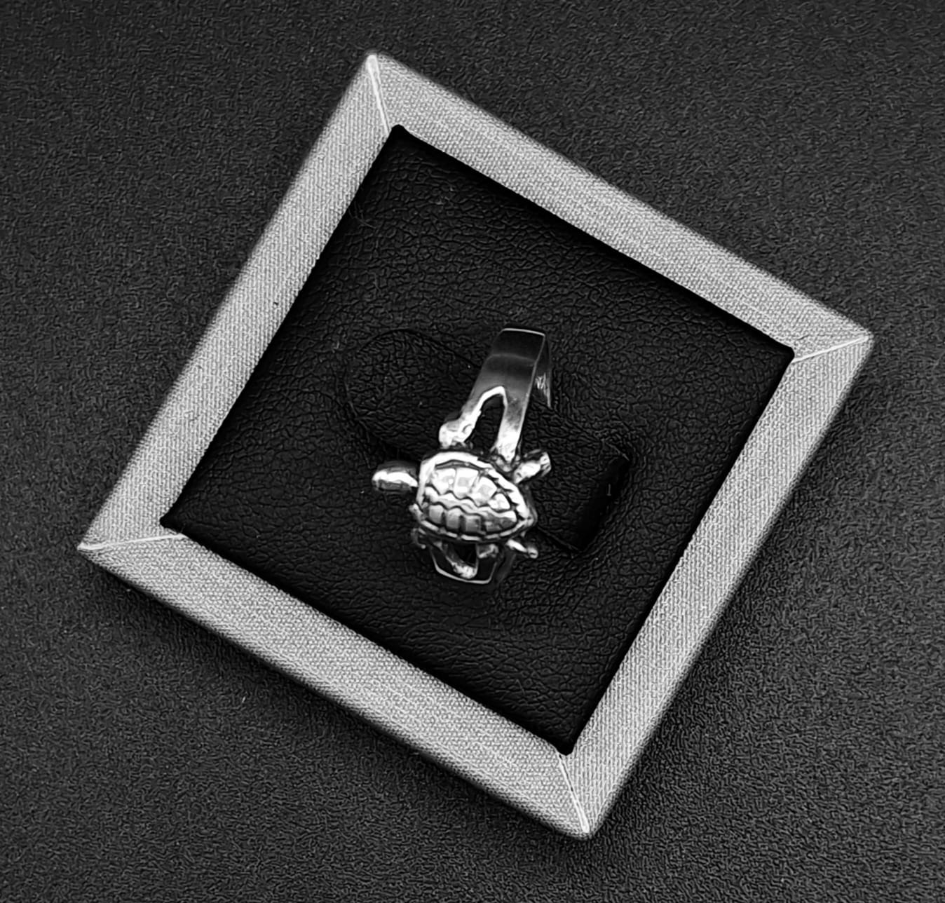 Anillo Plata Ley 925 , Tortuga, sello de autenticidad Plata Ley .925