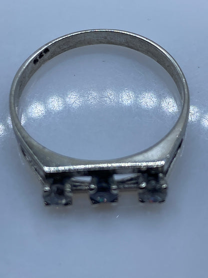 Anillo de Plata Circonia Blanca Minimalista — Solitario Elegante — foto 5