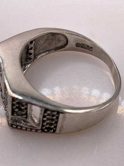 Anillo de Plata Solitario con Circonia — Hombre Formal — foto 5
