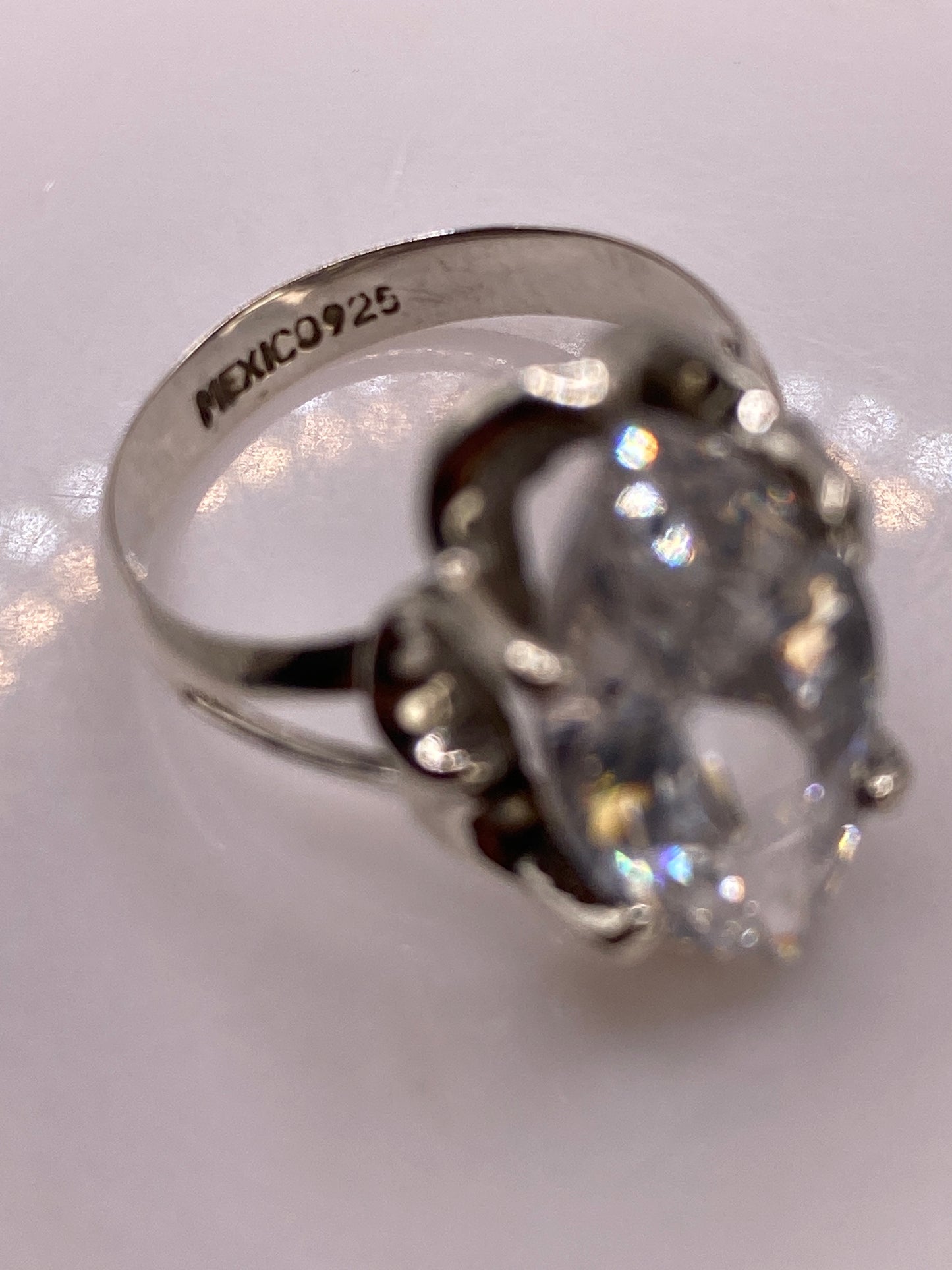 Anillo Solitario Marqués de Plata .925 con Circonia Blanca — foto 5
