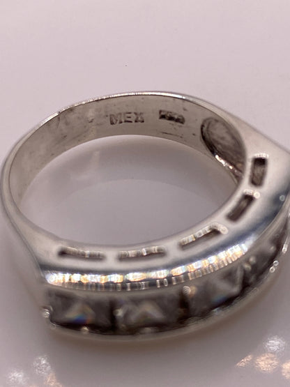 Anillo de Plata con Circonias Blancas — Solitario Cocktail — foto 5