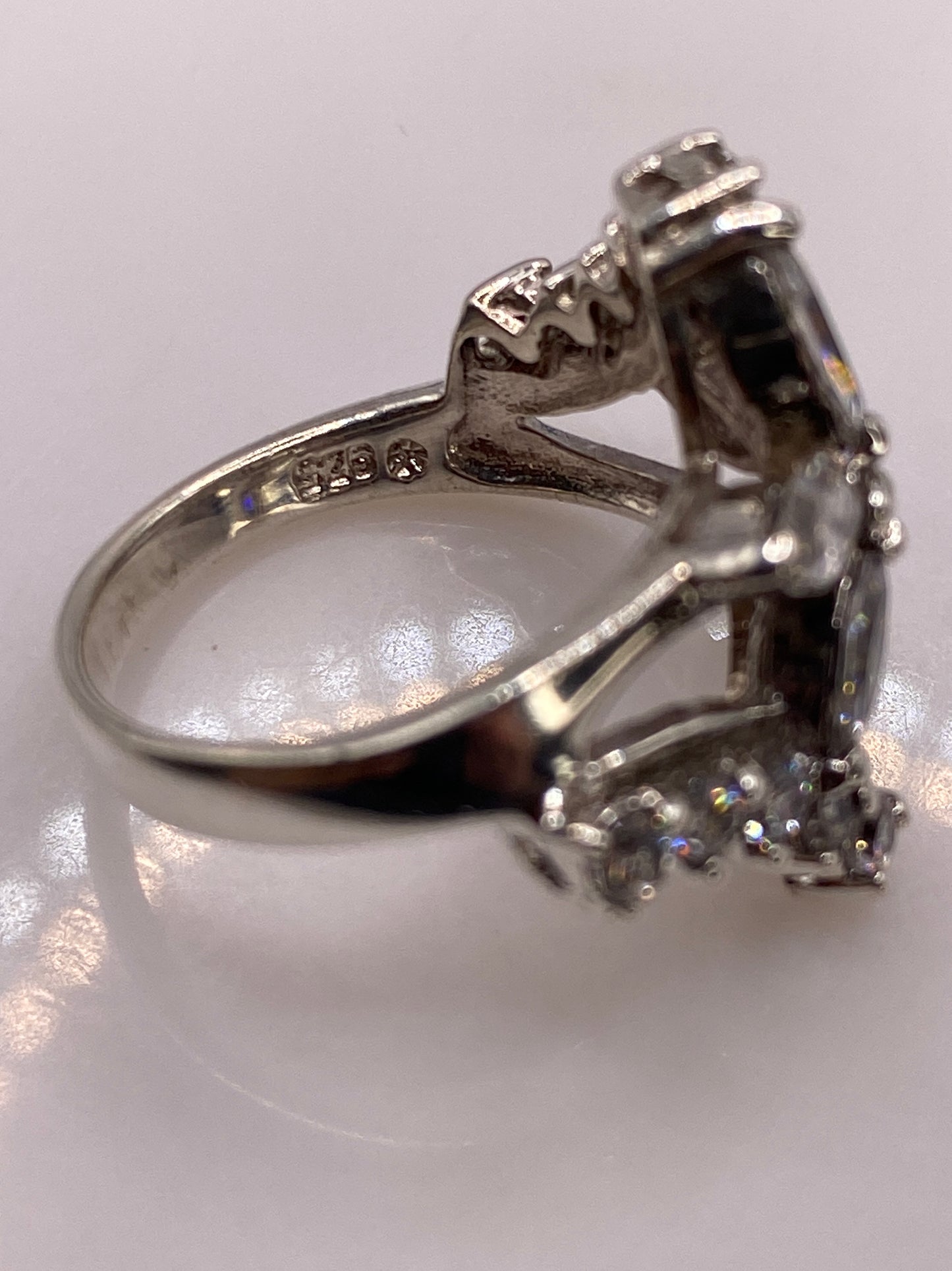 Anillo de Plata Vintage con Circonias — Diseño Statement Taxco — foto 5