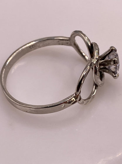 Anillo de Plata Solitario con Circonia — Brillo Diamante — foto 5
