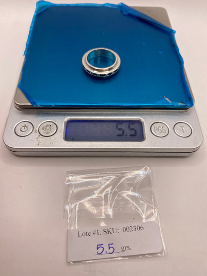 Anillo de Plata con Circonias Azules — Banda Clásica Taxco — foto 6