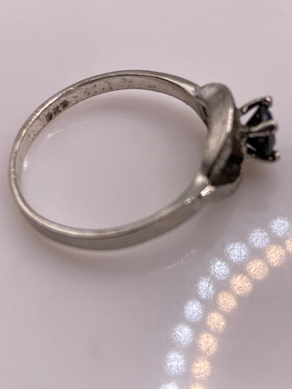 Anillo Solitario Plata .925 con Circonia Negra — Elegancia Pura — foto 5