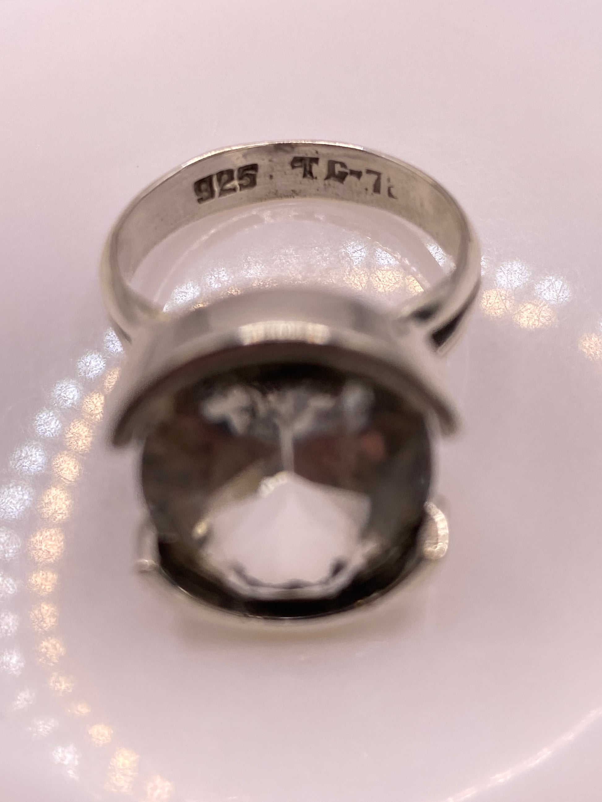 Anillo de Plata Solitario Circonia — Brillo de Diamante Hecho en Taxco — foto 5