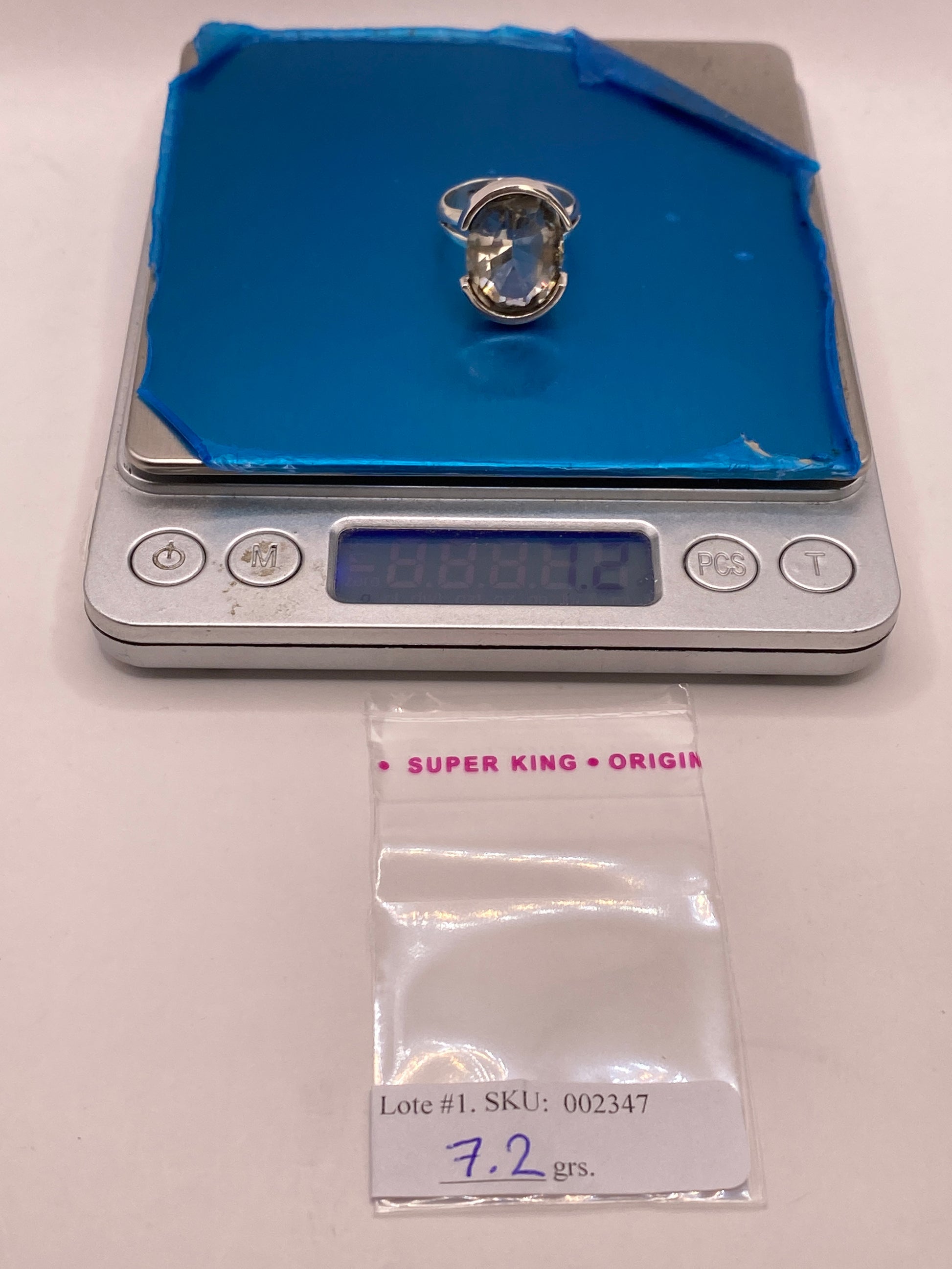 Anillo de Plata Solitario Circonia — Brillo de Diamante Hecho en Taxco — foto 6