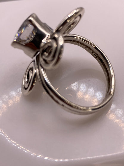 Anillo de Plata .925 con Circonia Cristalina — Solitario Elegante — foto 5