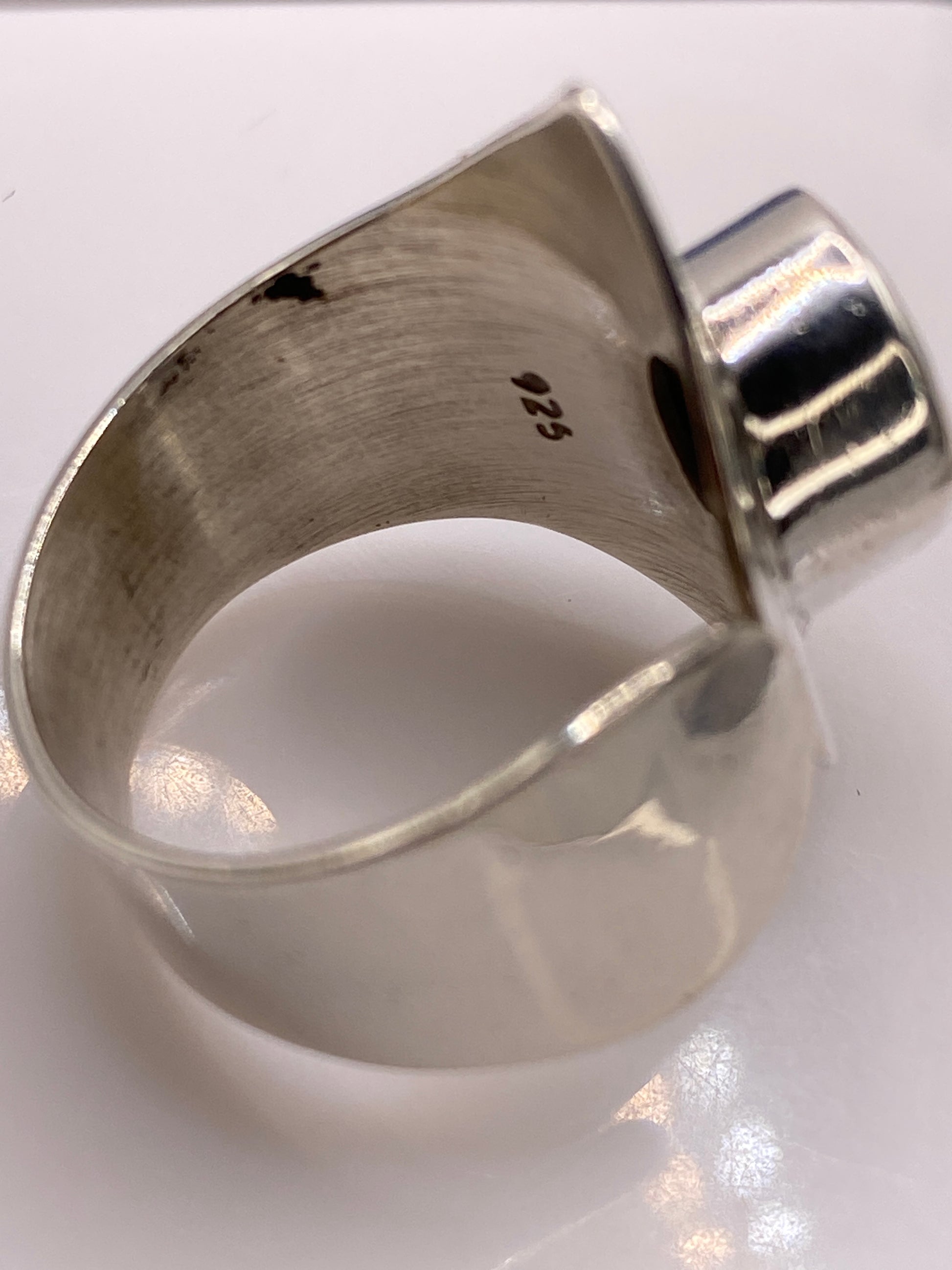 Anillo de Plata Solitario Circonia Cristalina — Ajustable Hecho en Taxco — foto 5