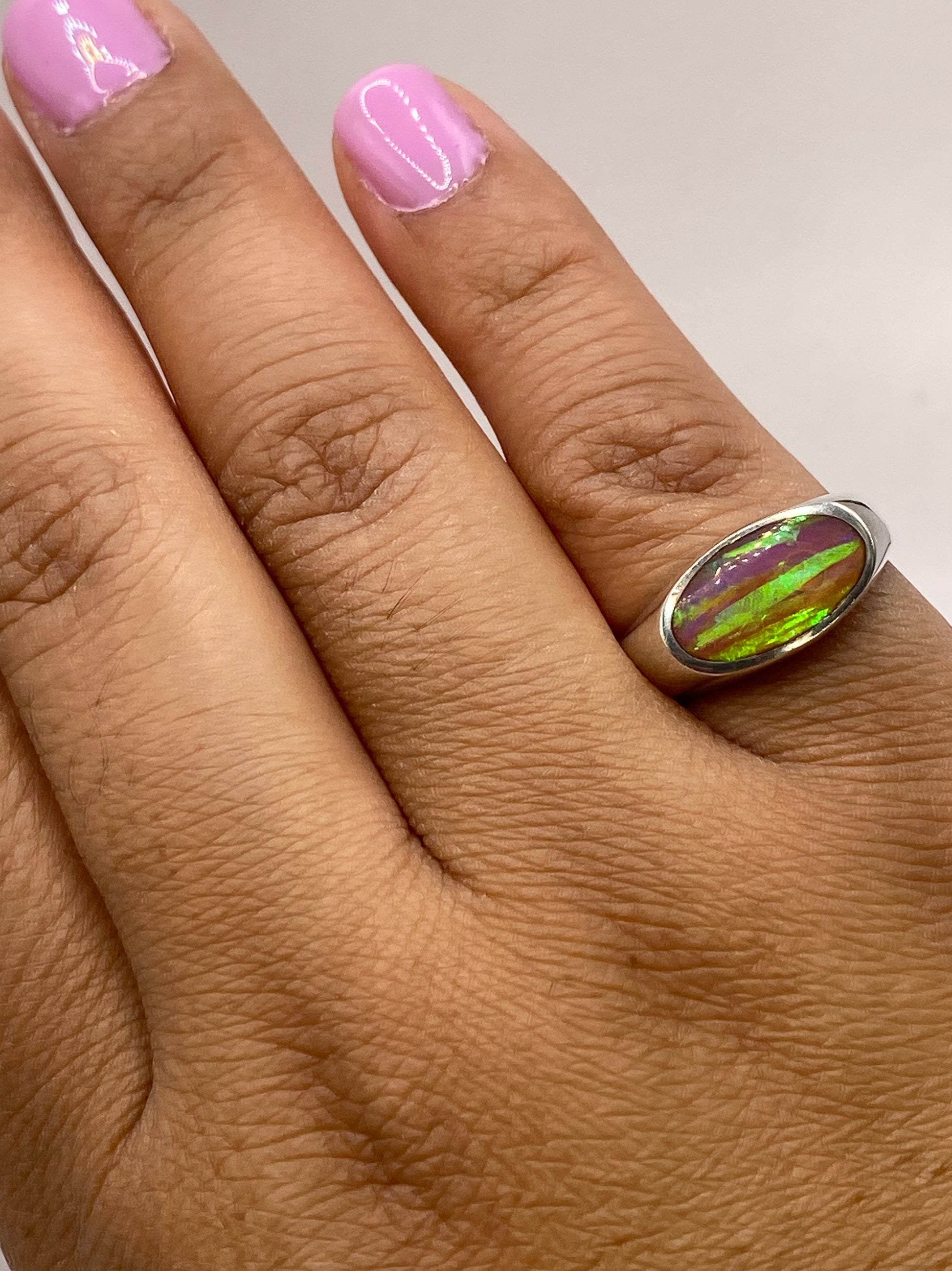 Anillo de plata .925 con sello MEXICO en el interior, listo para usar