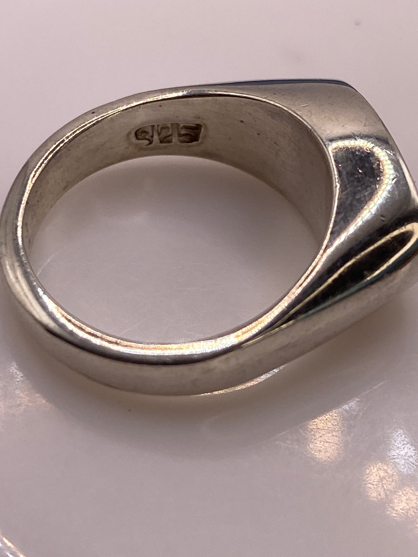 Anillo de Plata Solitario con Circonia Multicolor — Brillo Arcoíris — foto 5