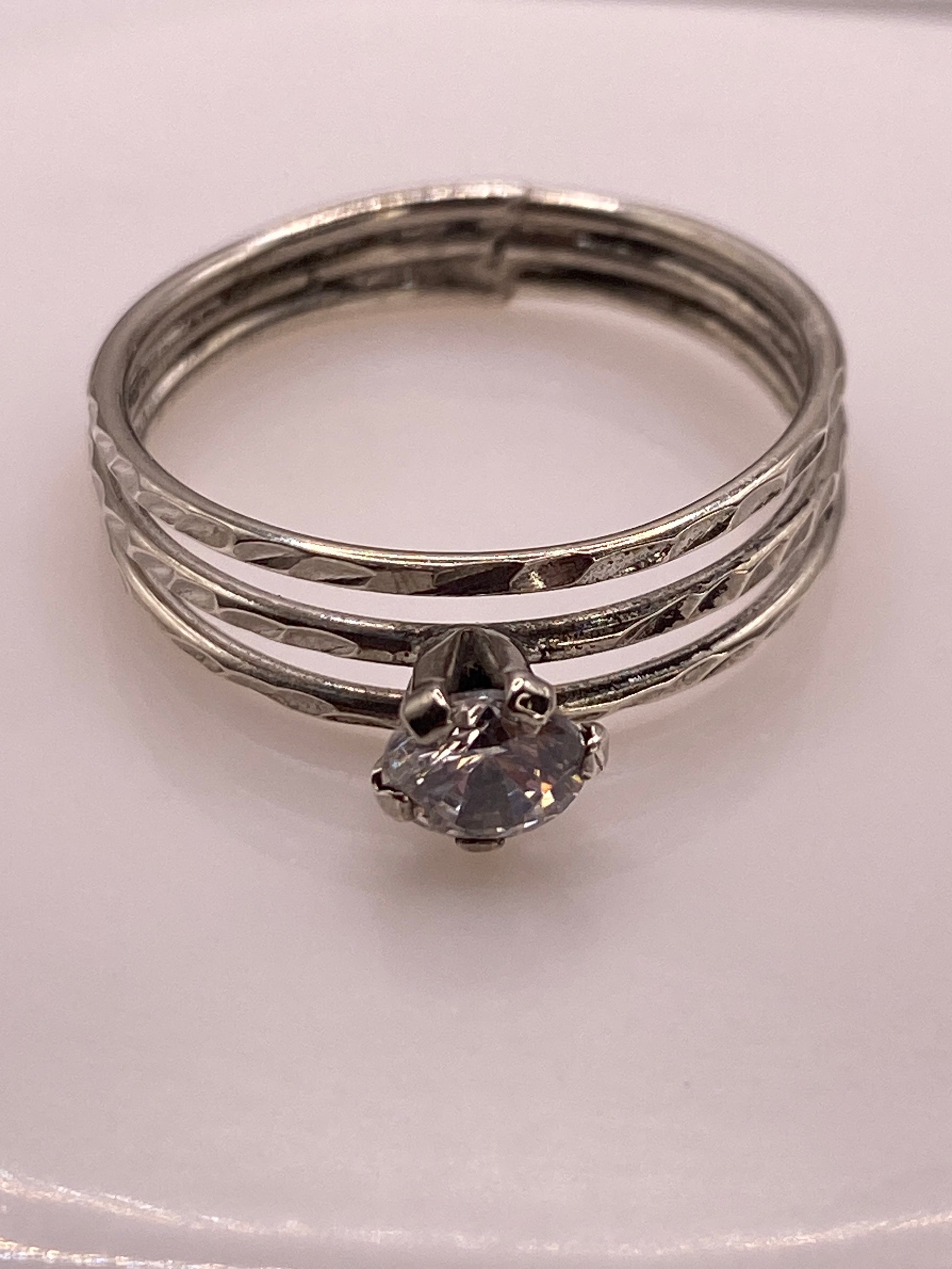 Anillo de Plata .925 Solitario con Circonia Blanca — foto 5