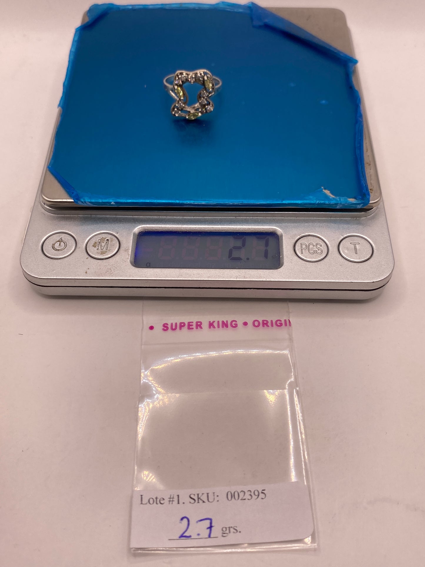 Anillo de Plata Solitario con Circonia Amarilla — Diseño Elegante — foto 6