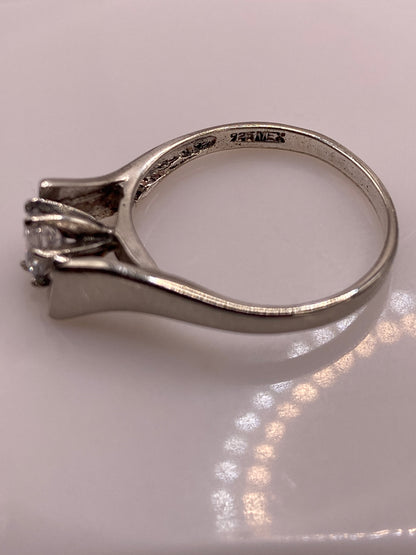 Anillo de Plata Solitario con Circonia Blanca — Elegancia Brillante — foto 6